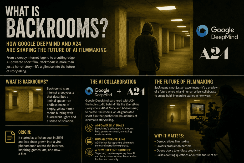 What Is Backrooms? Google DeepMind & A24 Explore the Future of AI Filmmaking